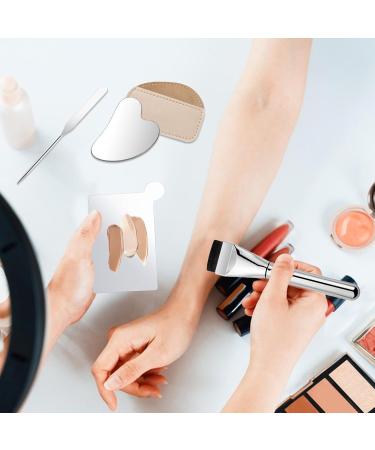 Makeup Mixing Tray Makeup Mixing Palette Set - Foundation Mixing Palette with Metal Spatula 4x Eyeshadow Nail Polish Pigment - Buy Online on GoSupps.com