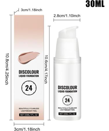 Color Adaptive FoundationFull Coverage Liquid Foundation Makeup Concealer Waterproof Full Coverage Concealer Moisturizing For All Skin Types Women Teens Work Dates Travel - Buy Online on GoSupps.com