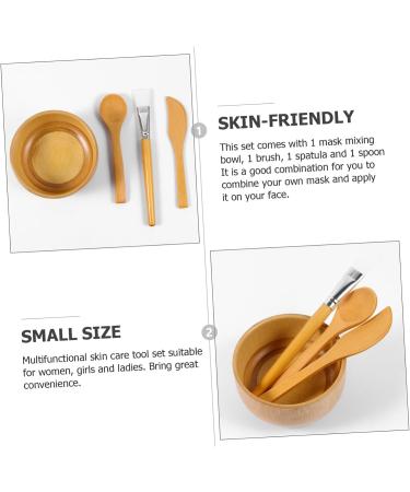 FRCOLOR 8 Pi ces ensemble de bol de brosse de masque cuill res de cuisine en silicone masque de bricolage mixeur outil de bricolage masque facial masque bol m langeur spatule - Buy Online on GoSupps.com
