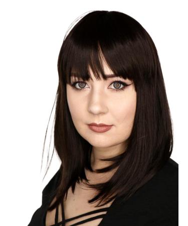Prettyland Women s Black Matte Straight Wig - Medium Length Bob with Bangs | Static Free Realistic Hair C969 - Buy Online on GoSupps.com