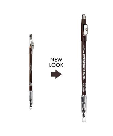 Ruby Kisses GoBrow Dark Brown Eyebrow Pencil | Longwear Wooden Pencil for Natural-Looking Brows - Buy Online on GoSupps.com