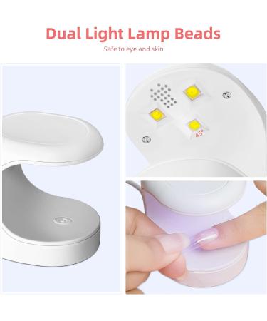 YUANNING Mini UV Gel Nail Lamp - Compact Cure Light for Gel Nails - Buy Online on GoSupps.com