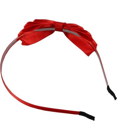 Bow Hairband Soft Elastic Bowknot Headband Hair Accessories For Children Adults Red - Buy Online on GoSupps.com