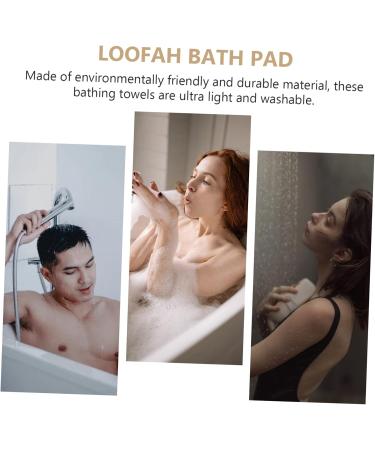 FOMIYES 2pcs Loofah Bath Ball & Cotton Bath Brush Set - Perfect for Face & Body Care | 16x11x0.6cm - International Shipping Available - Buy Online on GoSupps.com
