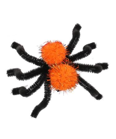Halloween Spider Hair Clips - Horror Barrettes - Halloween Fancy Dress Accessory - Spider Dress Up Accessories Orange