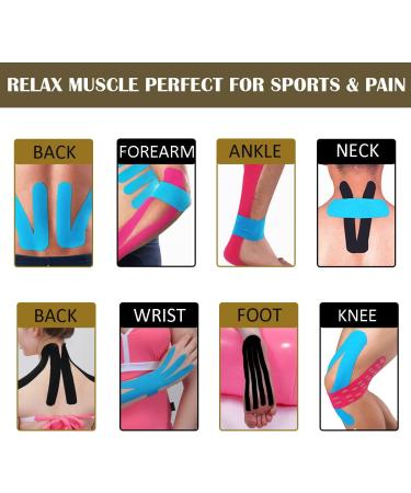 Scientific Cotton Rayon Fiber Kinesiology Tape - 16x2" Latex-Free Athletic Tape for Muscle Pain Relief & Performance Boost (Nude - Buy Online on GoSupps.com