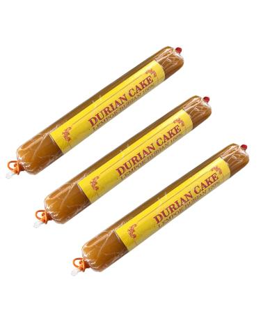 Lempok Durian Cake - 3 x 150 g - Sp cialit de durian asiatique - P te gourmande pr te d guster - Sachets individuels - Id al dessert et cadeau