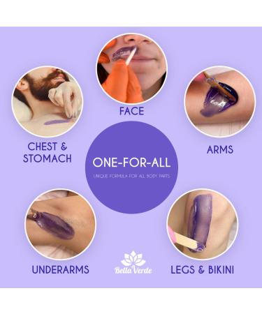 Bella Verde Wax Beans 2.2lb | Lavender Hard Wax Beads for Brazilian, Body, Legs, Face & More - Buy Online on GoSupps.com