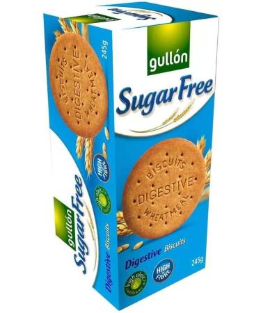 Gullon Sugar Free Cookie Biscuits variety 4 Boxes Shortbread Digestives Vanilla Wafers and Chocolate chip Diabetic Gift box for friend & Family on christmas mothers & father day zamfoods (1 Bundle) 3 Bundle - Buy Online on GoSupps.com