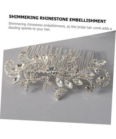 MAGICLULU Wedding Hair Clips for Brides Wedding Hair Comb Wedding Hair Accessories Gold Decor Wedding Decor Hair Combs for Women Accessories Rhinestone Hair Combs Hair Side Comb - Buy Online on GoSupps.com