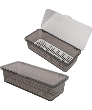 Portable Nail Art Brush Storage Box for Home Nail Salon Professional Makeup Brush Container Nail Art Tool Dust Brush Organizer Box - Buy Online on GoSupps.com