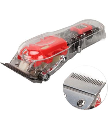 Qukaim Hair Cutting Clipper Electric Hair Clipper with LED Display Incisive Blade Grooming Trimmer 6 Guide Combs Transparent - Buy Online on GoSupps.com