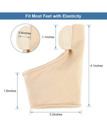 Bunion Corrector & Relief Sleeve - Hallux Valgus Guard for Women, Men - Toe Separator Spacers - Buy Online on GoSupps.com