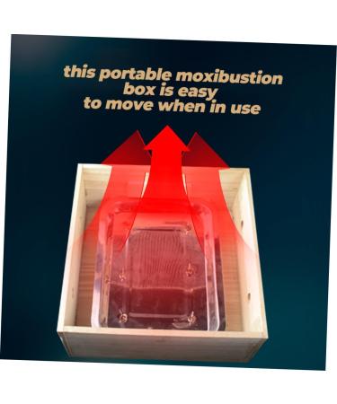 Buy Healvian Moxibustion Box - Safe Therapy Tool Holder for Moxa Gel Metal Burner & Pedicure - Solid Wood Design - Buy Online on GoSupps.com