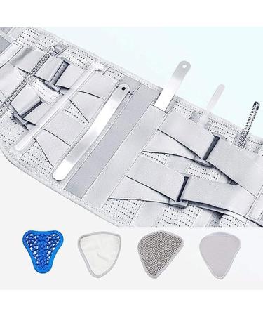 Tylxayoxa Premium Lumbar Belt for Back Pain Relief & Sciatica - Breathable Oversize Support for Men & Women (Gray Size S) - Buy Online on GoSupps.com