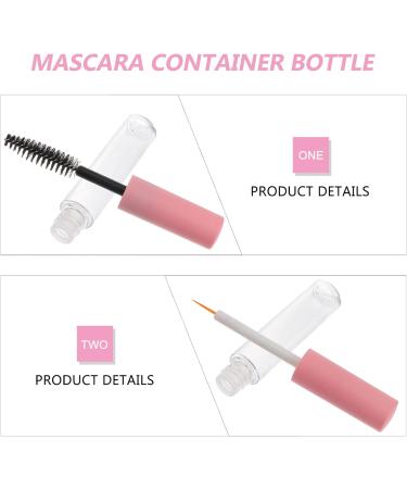 Ciieeo 6pcs Eyeliner Stick Eyelash Brush Mini Containers Pet Shadow Tip Liner Tubes Make up Travel 10.5x1.5cm Pink - Buy Online on GoSupps.com