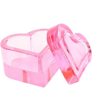 Sharplace Nail Art Dish with Lid Jewelry Storage Box for Acrylic Liquid Powder Manicure Care Delicate Nail Art Glass Cup pink - Buy Online on GoSupps.com