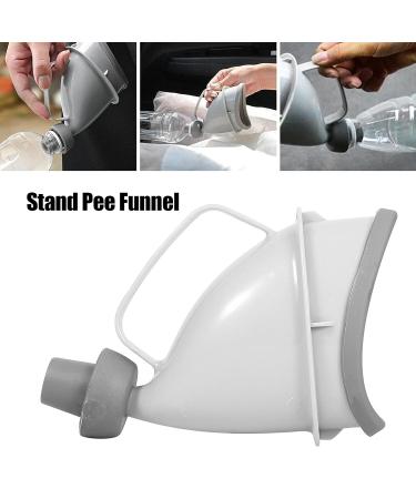 Pee Funnel Convenient Connection Unique Handle Design Stand Pee Funnel Can Block The Urine When Using for Life for Home for Patient for Family - Buy Online on GoSupps.com