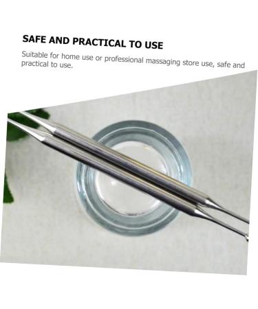 Premium Minkissy Stainless Steel Ear Cleaner & Hand Massage Device | Reflex Zone & Face Massage Tool for Daily Acupuncture & Relaxation - Buy Online on GoSupps.com