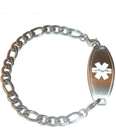 Buy Hidden Hollow Beads Stainless Steel Medical Alert ID Bracelet for Men Women & Unisex - Durable 7" Interchangeable Design - Buy Online on GoSupps.com