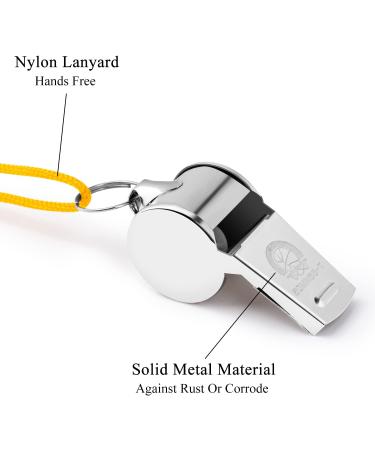 Sdmnsg-T 2 Pack Stainless Steel Sports Coach Whistles with Lanyard  Whistle Lanyard for Football Coaches and Sports Referees  Loud Crisp Sound Whistle for Kids and Audlt - Buy Online on GoSupps.com