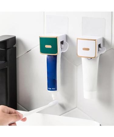 Muloo Convenient Toothpaste Squeezer Wall-Mounted Toothpaste Dispenser Cream Tube Squeezer Plastic Material for Lazy People White - Buy Online on GoSupps.com