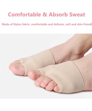 Metatarsal Pads Foot Cushion Pads for Women and Men Fabric Soft Socks for Supports Feet Pain Relief Metatarsal Sleeve Pads for Mortons Neuroma Metatarsalgia Calluses Blisters (Beige-L(UK6-9)) - Buy Online on GoSupps.com