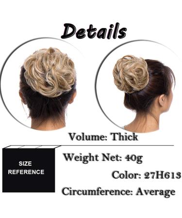 Buy SEGO Voluminous Hairpiece Bun Tie - Sandy Brown & Blond #27H613 - Premium Hair Extensions for Stunning Updos - Buy Online on GoSupps.com