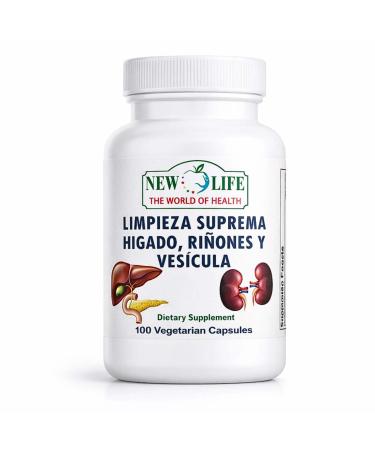 Manteniendo Tu Salud New Life Limpieza Suprema H gado Ri ones y Vesicula Healthy Liver Dandelion Root Milk Thistle Extract 100 Capsules