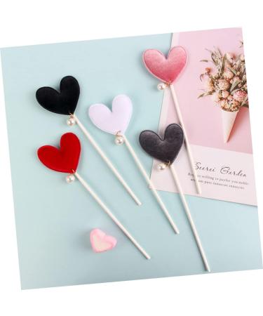 Warmhm 10pcs Valentines Day Food Picks Engagement Cake Toppers Valentine Day Food Picks Christmas Cupcake Topper Proposal Cake Toppers Valentine Day Party Supplies Heart Love Fruit Baby - Buy Online on GoSupps.com