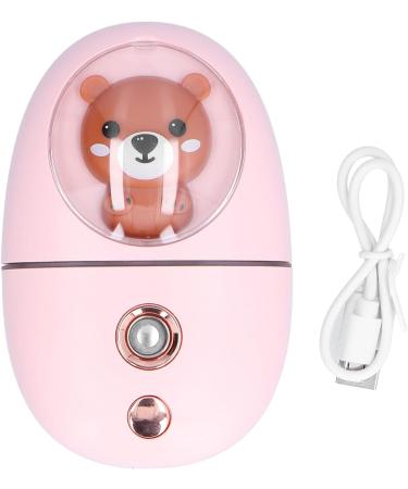 Pink Portable Hydrating Beauty Sprayer for Skin Moisturizing Nano-Level Hydration Elegant Design 35ml Tank Capacity Warm Night Lighting - Buy Online on GoSupps.com