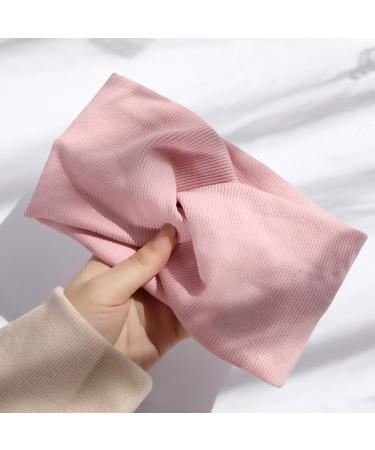 Huachi Turban Headbands for Women - 6 Pack Wide Knotted Elastic Head Wraps for Yoga and Workout - Solid Color Hair Accessories for Teen Girls - Buy Online on GoSupps.com