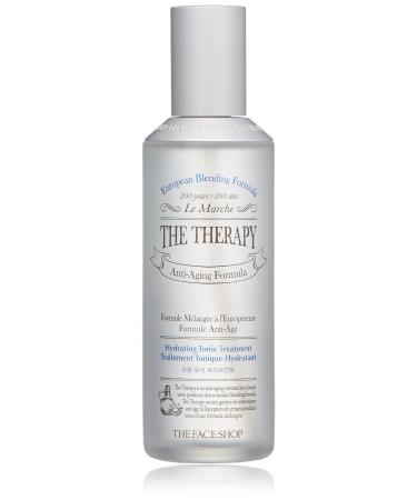 The Face Shop The Therapy Hydrating tonic Treatment | toner & Treatment & Emulsion All-In-1 for Deep Skin Hydrating & Smoothing | Anti-Aging Moisture Formula  5.0 Fl Oz