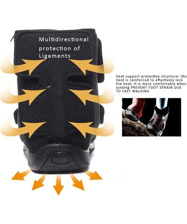 ZJING Adjustable Diabetic Shoes for Men - Warm Fleece, Comfortable & Non-Skid - Black - Size 9.5 - Buy Online on GoSupps.com