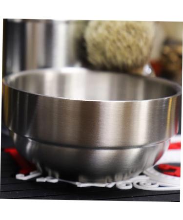 Beavorty Men's Foaming Soap Dish | Stainless Steel Razor Bowl for Shaving | Beard Care Essentials | 9x9x4.9cm Silver - Buy Online on GoSupps.com