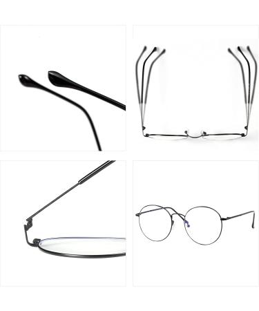 ROSA&ROSE Blue Light Filter Glasses - Anti Fatigue Computer & Gaming Glasses for Men & Women - UV Protection (Black) - Buy Online on GoSupps.com