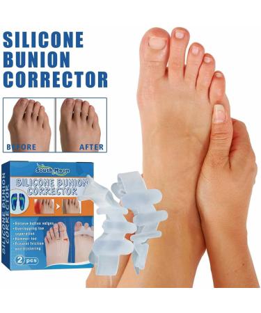 Jimtuze Reusable Silicone Gel Toe Stretcher for Foot Health Care | Ideal for Tennis Shoes, Flats, Heels, and Boots - Buy Online on GoSupps.com