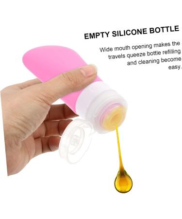 3pcs Silicone Press Bottle Refillable Bottles Leakproof Containers Shampoo Bottle Portable Travel Bluex3pcs Size 3x3pcs - Buy Online on GoSupps.com
