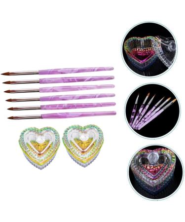 POPETPOP 3 Sets Nail Art Crystal Cup Nail Painting Pen Manicure Crystal Cup Nail Pen Nail Art Brush Manicure Dipping Cup Nail Crystal Cup Nail Crystal Bowl Glass Dedicated Octagonal Cup - Buy Online on GoSupps.com