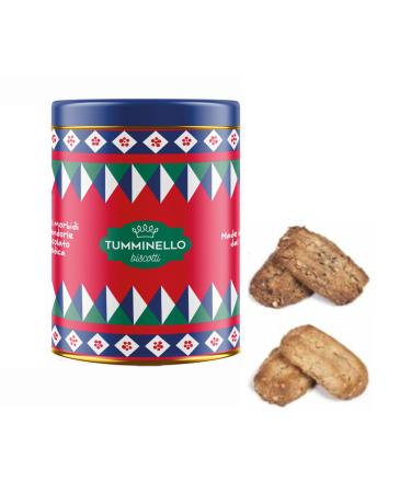TUMMINELLO Tumminello | Soft Sweets Modica IGP Chocolate | Soft almond cantucci | Aretusa metal tin with soft Sicilian candies