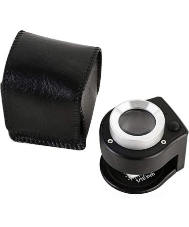 Pteanecay 2pcs 30X Scale Desktop Magnifier with 3 LED Mini Handheld Illuminated Magnifying Glass Dual Optical Glass Jeweler Loupe - Buy Online on GoSupps.com