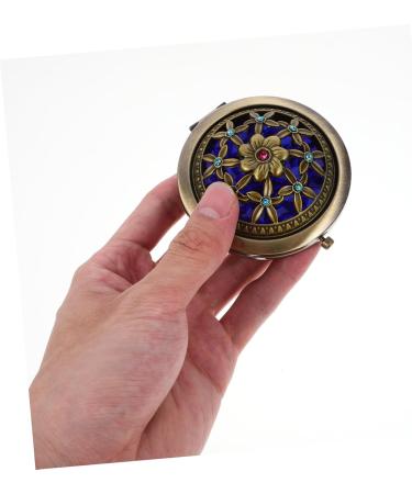 Solustre Round Double-Sided Folding Cosmetic Makeup Purse Mirror | Pocket Mirror for Travel | Buy Online - Buy Online on GoSupps.com