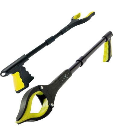 19 Inch Foldable Grabber Reacher Tool with Strong Magnetic Tip - Heavy Duty Trash Picker Claw for Elderly Mobility Aid (Yellow) - Buy Online on GoSupps.com