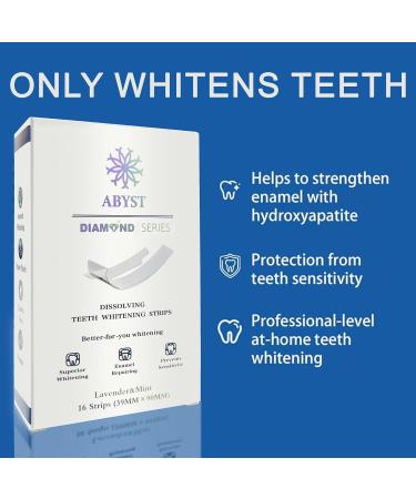 ABYST Diamond Dissolving Teeth Whitening Strips Soft Enamel-Safe Brightening Strips for Teeth WhiteningHome Dental Care Oral Hygiene for Brighter Smile Simple & Convenient Teeth Whitening Strips 16Ct - Buy Online on GoSupps.com