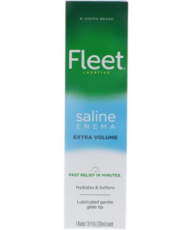C B Fleets & Co Fleet Enema Saline Laxative 7.8 fl oz - Ready-to-Use for Fast Relief - Buy Online on GoSupps.com