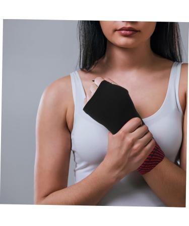 FRCOLOR Half Gloves for Carpal Tunnel Relief - Thermal Compression Thumb & Palm Protector Sleeves - Black Size S - Ideal for Pain Relief & Comfort - Buy Online on GoSupps.com