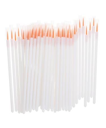 Mikinona 100pcs Disposable Eyeliner Brush Makeup Gadgets Eyeliner Brush Applicator Eyeliner Wands White Nylon