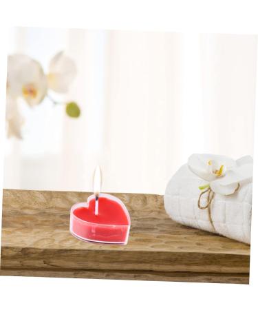 Valentine's Candles - 27 Pcs Heart Shaped Scented Tea Lights | Perfect for Weddings & Holidays | Romantic Candle Decor Boxed in Red - Buy Online on GoSupps.com