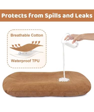 Waterproof Corduroy Baby Lounger Cover - Brown | Mexxi Hypoallergenic Cotton | Durable Soft Spare Cover | Waterproof Cover Only - Buy Online on GoSupps.com