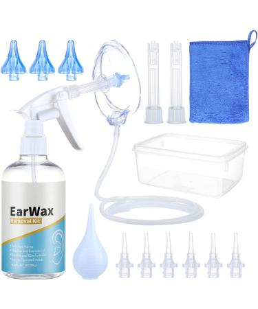 Nicoport A1B Ear Wax Removal Kit - Reusable & Safe Ear Cleaner for Kids, Adults, Elders - Effective Ear Wash System with 500ml Earmuffs - Buy Online on GoSupps.com